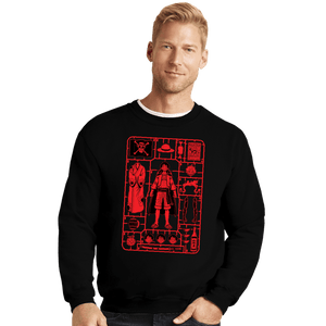 Daily_Deal_Shirts Crewneck Sweater, Unisex / Small / Black Luffy Model Sprue