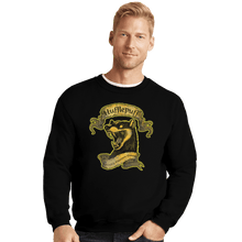 Load image into Gallery viewer, Shirts Crewneck Sweater, Unisex / Small / Black Hufflepuff

