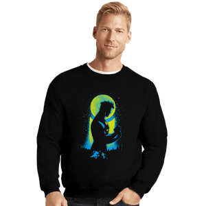 Daily_Deal_Shirts Crewneck Sweater, Unisex / Small / Black Invincible Boy