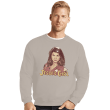 Load image into Gallery viewer, Shirts Crewneck Sweater, Unisex / Small / Sand Jesse&#39;s Girl
