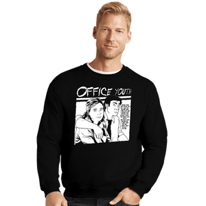 Shirts Crewneck Sweater, Unisex / Small / Black Office Youth
