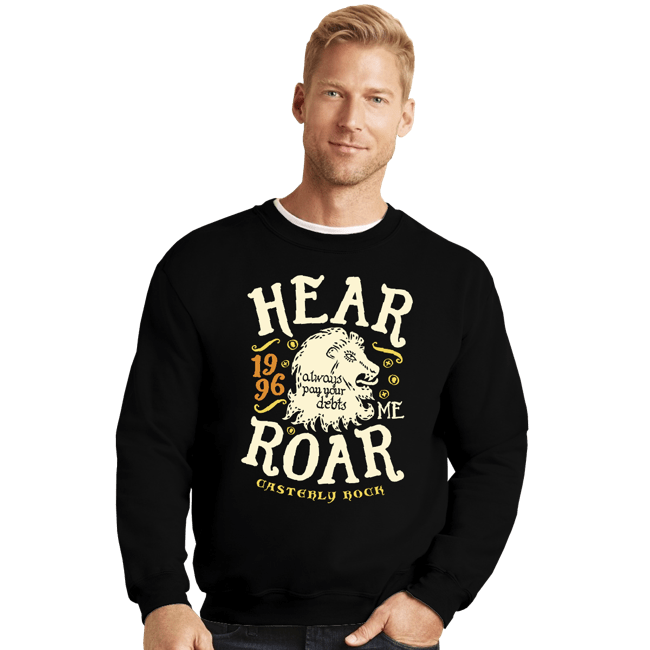 Shirts Crewneck Sweater, Unisex / Small / Black House Of Lions