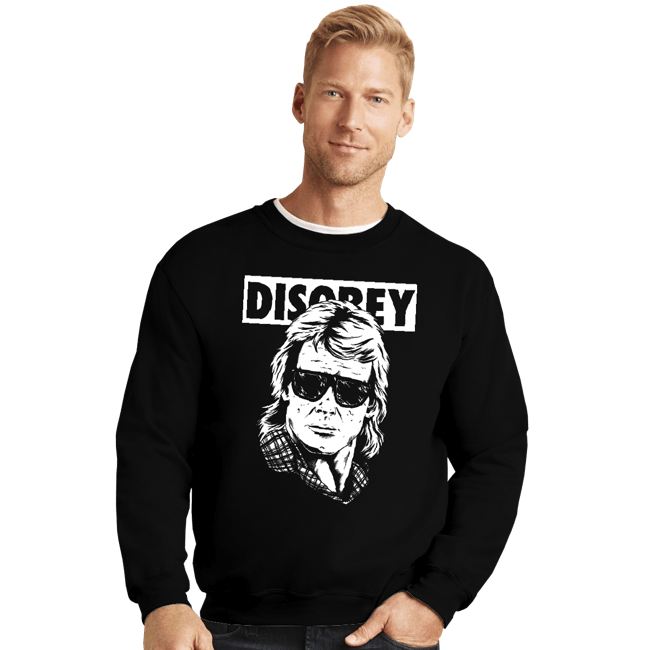 Shirts Crewneck Sweater, Unisex / Small / Black They Disobey