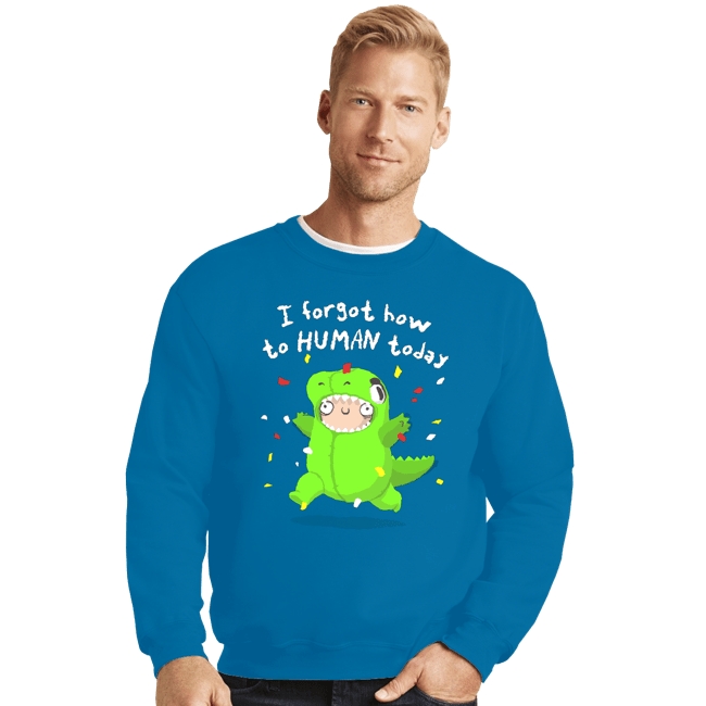 Shirts Crewneck Sweater, Unisex / Small / Sapphire How To Human