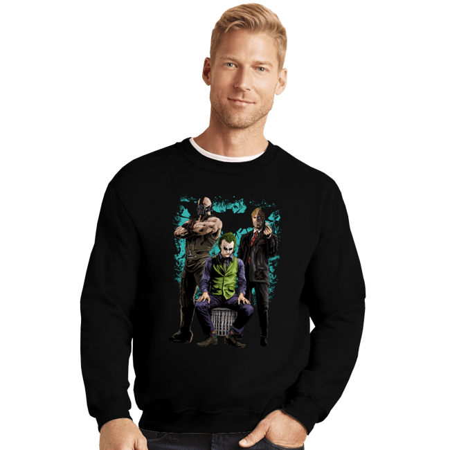 Secret_Shirts Crewneck Sweater, Unisex / Small / Black United Enemies