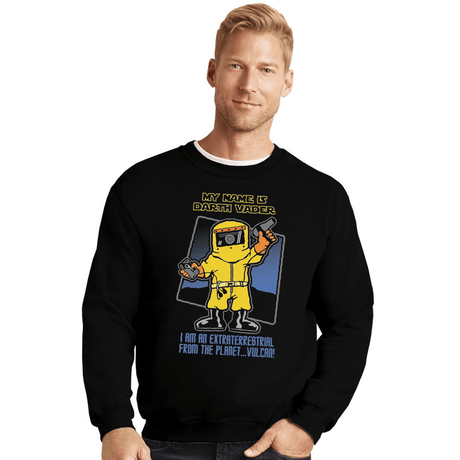 Shirts Crewneck Sweater, Unisex / Small / Black Vulcan Vader