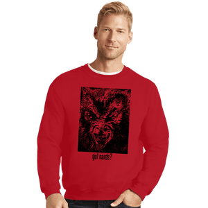 Secret_Shirts Crewneck Sweater, Unisex / Small / Red Got Nards