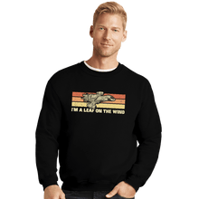 Load image into Gallery viewer, Daily_Deal_Shirts Crewneck Sweater, Unisex / Small / Black Vintage Leaf
