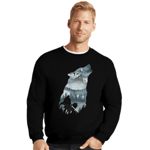 Shirts Crewneck Sweater, Unisex / Small / Black Winter Has Come