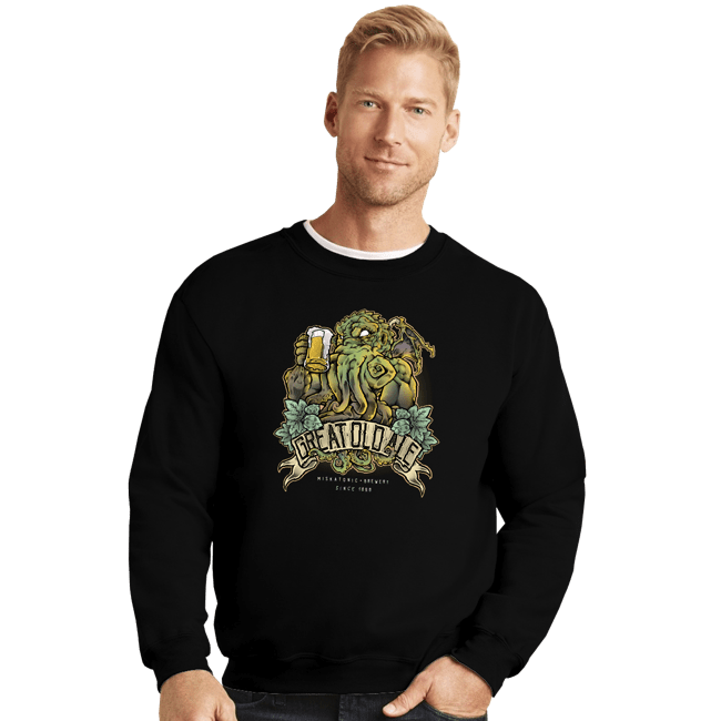 Secret_Shirts Crewneck Sweater, Unisex / Small / Black Miskatonic Brewery...