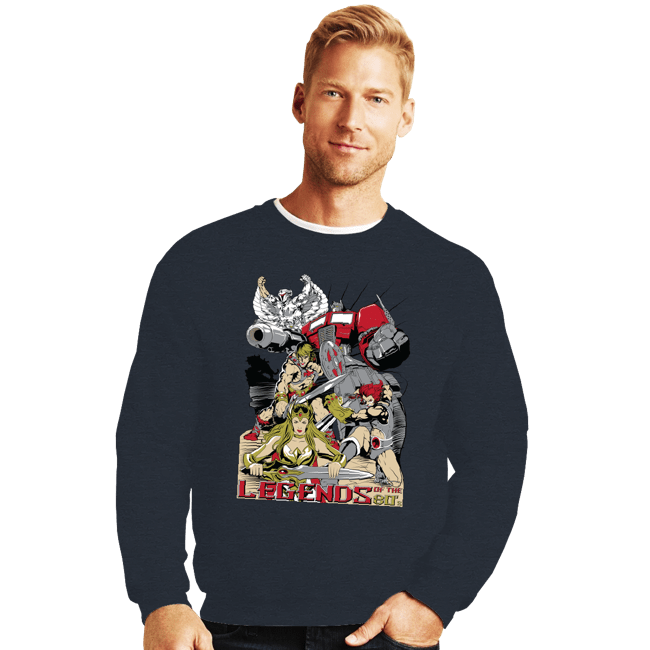 Secret_Shirts Crewneck Sweater, Unisex / Small / Dark Heather Legends Of The 80s