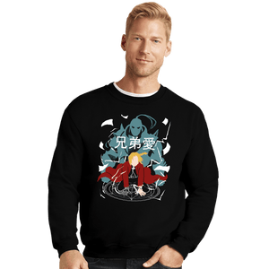 Shirts Crewneck Sweater, Unisex / Small / Black Brotherhood