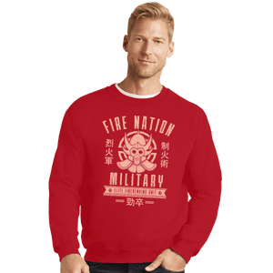 Shirts Crewneck Sweater, Unisex / Small / Red Fire is Fierce