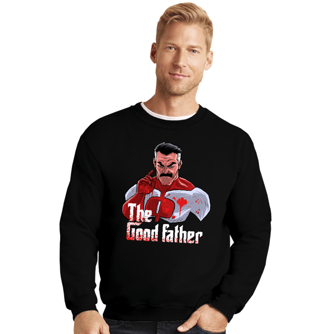 Secret_Shirts Crewneck Sweater, Unisex / Small / Black The Good Father