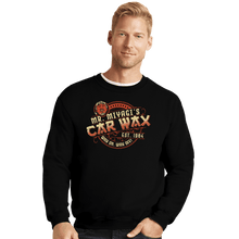 Load image into Gallery viewer, Daily_Deal_Shirts Crewneck Sweater, Unisex / Small / Black Miyagi Wax
