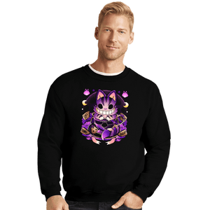 Daily_Deal_Shirts Crewneck Sweater, Unisex / Small / Black Cheshire Mug