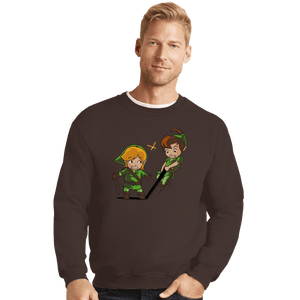 Shirts Crewneck Sweater, Unisex / Small / Dark Chocolate Suitable Shadow
