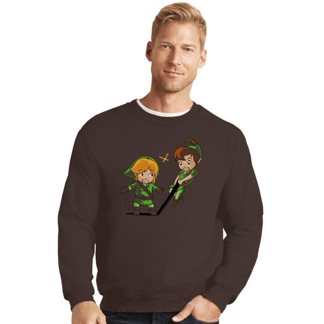 Shirts Crewneck Sweater, Unisex / Small / Dark Chocolate Suitable Shadow