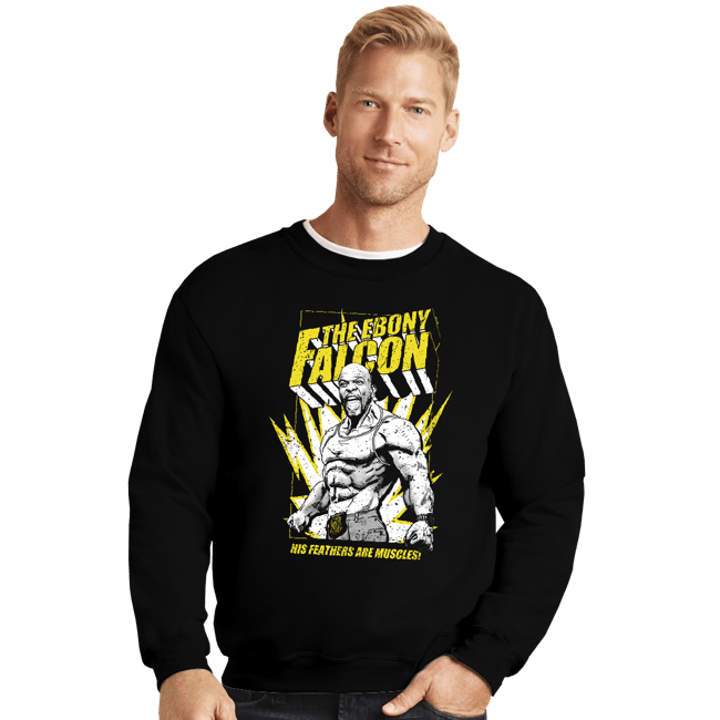 Secret_Shirts Crewneck Sweater, Unisex / Small / Black The Ebony Falcon