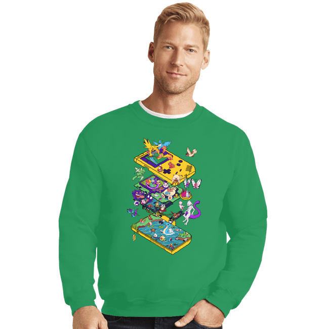 Daily_Deal_Shirts Crewneck Sweater, Unisex / Small / Irish Green 4th Gen Classic