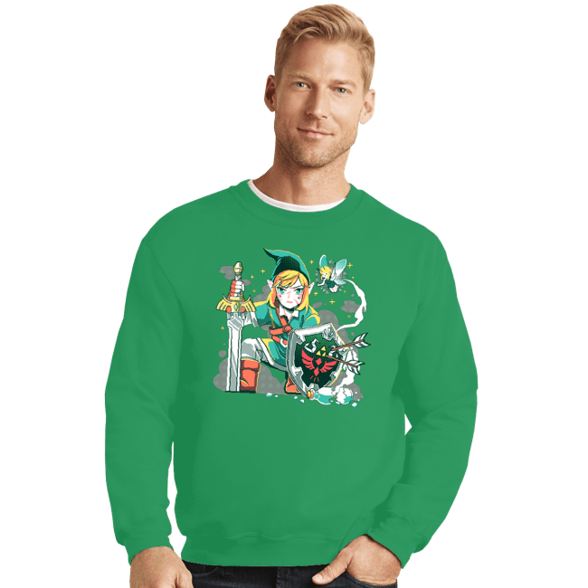 Shirts Crewneck Sweater, Unisex / Small / Irish Green Low Health