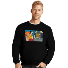 Load image into Gallery viewer, Shirts Crewneck Sweater, Unisex / Small / Black Women Yelling At A Data Dog
