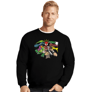 Shirts Crewneck Sweater, Unisex / Small / Black Spider Yaga