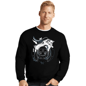 Shirts Crewneck Sweater, Unisex / Small / Black Al and Cats