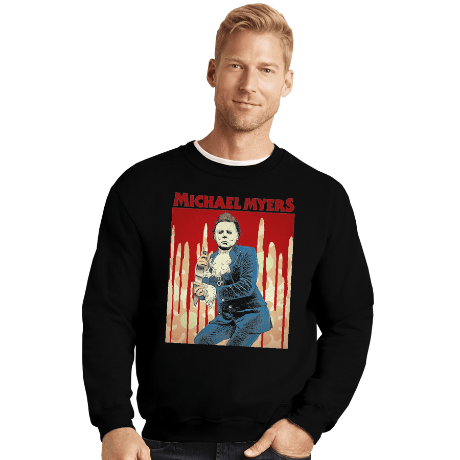 Shirts Crewneck Sweater, Unisex / Small / Black Michael Myers