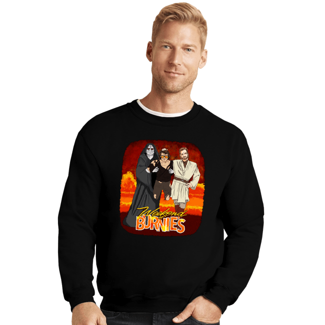 Secret_Shirts Crewneck Sweater, Unisex / Small / Black Weekend At Burnies
