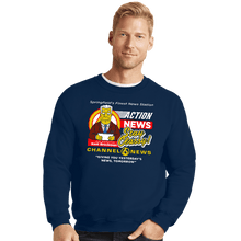 Load image into Gallery viewer, Daily_Deal_Shirts Crewneck Sweater, Unisex / Small / Navy Springfield Channel 6 Action News
