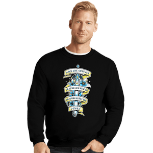 Daily_Deal_Shirts Crewneck Sweater, Unisex / Small / Black Vintage Sword