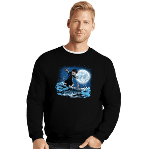 Secret_Shirts Crewneck Sweater, Unisex / Small / Black Thing And Wednesday