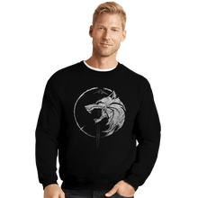 Load image into Gallery viewer, Shirts Crewneck Sweater, Unisex / Small / Black WH1T3 W0LF
