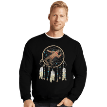 Load image into Gallery viewer, Shirts Crewneck Sweater, Unisex / Small / Black Dreamcatcher
