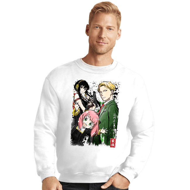 Daily_Deal_Shirts Crewneck Sweater, Unisex / Small / White Forger Family Watercolor