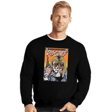 Load image into Gallery viewer, Shirts Crewneck Sweater, Unisex / Small / Black Disobey
