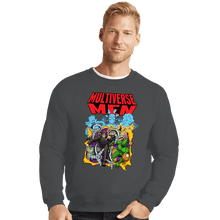 Load image into Gallery viewer, Daily_Deal_Shirts Crewneck Sweater, Unisex / Small / Charcoal Multiverse Men
