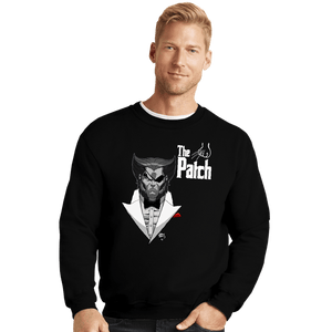 Daily_Deal_Shirts Crewneck Sweater, Unisex / Small / Black The Patch