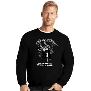 Daily_Deal_Shirts Crewneck Sweater, Unisex / Small / Black Taters