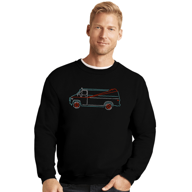 Shirts Crewneck Sweater, Unisex / Small / Black A-Team Van