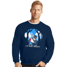 Load image into Gallery viewer, Daily_Deal_Shirts Crewneck Sweater, Unisex / Small / Navy Sock Sidequest
