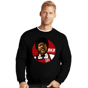 Daily_Deal_Shirts Crewneck Sweater, Unisex / Small / Black BKB - Big Kahuna Burger