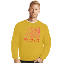 Load image into Gallery viewer, Shirts Crewneck Sweater, Unisex / Small / Gold The White Falcon
