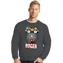 Load image into Gallery viewer, Daily_Deal_Shirts Crewneck Sweater, Unisex / Small / Charcoal Roger
