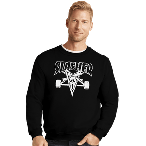 Shirts Crewneck Sweater, Unisex / Small / Black Slashers