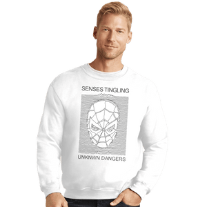 Shirts Crewneck Sweater, Unisex / Small / White Unknown Dangers