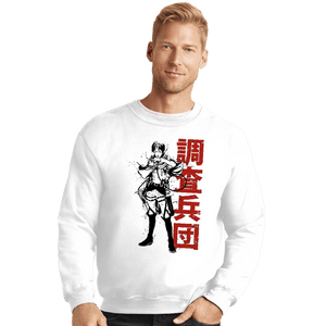 Shirts Crewneck Sweater, Unisex / Small / White Titan Shifter