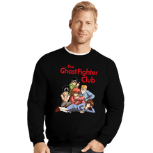 Load image into Gallery viewer, Secret_Shirts Crewneck Sweater, Unisex / Small / Black Ghost Fighters Club
