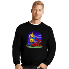 Load image into Gallery viewer, Daily_Deal_Shirts Crewneck Sweater, Unisex / Small / Black Mutant Butt
